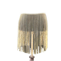Rhinestone Fringed Waist Chain Skirt Rhinestone Sexy Ladies Nightclub Flashing Diamond Body Chain Jewelry