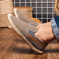 Men's Casual Handmade Linen Canvas Shoes