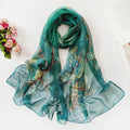 Summer Sunscreen Scarf Beach Scarf Wholesale Long Women's Soft Plum Blossom Ladies Decoration Thin Scarf Scarf