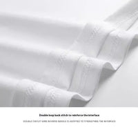 Niche Cotton Heavy Printed Short-sleeved T-shirt Loose Couple Casual