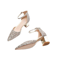 Two-way Strap High-heeled Shoes For Wedding Dresses