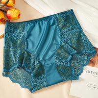 Lace Hollow Seamless Underwear Women's Antibacterial Breathable Cotton Crotch High Waist Hip Lift Briefs