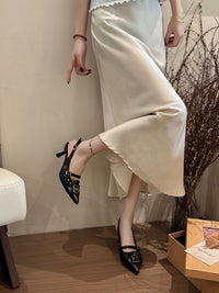 New Belt Buckle Pointed High Heels