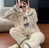 Casual Warm Flannel Pajamas For Women
