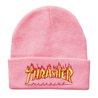 Fashion Flame Letter Embroidery Knitted Hat