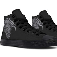 Printed Couple High Top Canvas Shoes