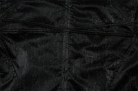Men's Split Splicing Solid Color Loose Standing Collar Leather Jacket