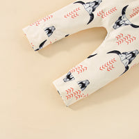 Boys' Fashion Casual Printing Long-sleeved Pants Set