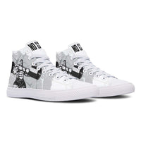 Printed Couple High-top Canvas Shoes