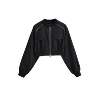 Short American-style Vintage Workwear Jacket