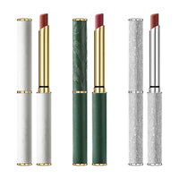 Lambskin Small Thin Heel Round Tube Lipstick Matte Velvet Not Easy