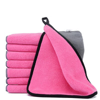 Two Color Double Sided Cleaning Car Wash Towel