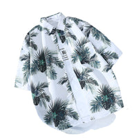 Retro Men's And Women's Loose Couple's Seaside Shirt