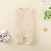 Short Sleeveless Cropped Romper