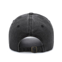 American Retro Soft Top Make Old Ripped Letter Embroidered Baseball Cap