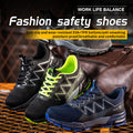 European Code Flying Woven Steel Toe Cap Safety Shoes Male Attack Shield And Anti-stab