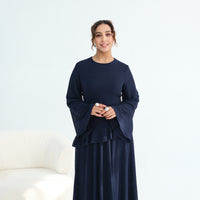 Women's Waist-cinching Double-layer Dress
