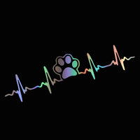 Car ECG Creative Heartbeat Motorcycle Body Bumper Decorative Stickers