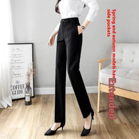 Female Office Worker Straight Workplace Suit Pant
