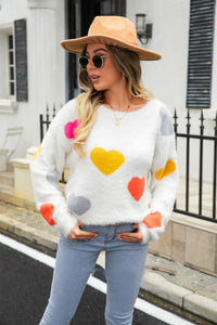Round Neck Bottoming Shirt Mink Love Sweater