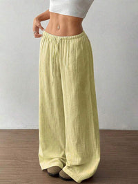 All-matching Lace-up Waist Trimming Fashion Casual Women's Trousers