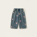 Girl's Love Jeans Wide-leg Straight Pants