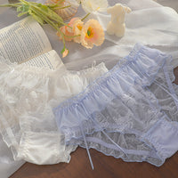 Fashion Lace Women's Quick-drying Mesh Briefs