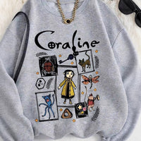 Cartoon Coralin Printed Ins Trendy Cool All-match Women's Sweater