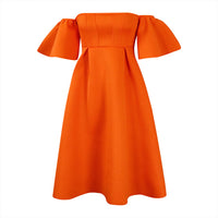 Women's Plus-Size European And American Style Dress