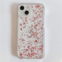 Ottwn Gold Foil Clear Phone Case For