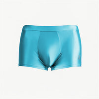 Men's Fashion Breathable High Shine Spandex Sports Ice Silk Boxer Briefs