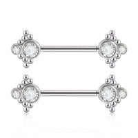 Stainless Steel Pin Adhesive Nail Butterfly Colorful Crystals