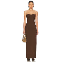 Strapless Womens Stretchy One-Piece Dress Bandage Skirt
