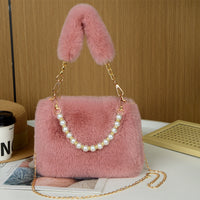 Fashion Plush Bag Chain Crossbody Bag