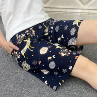 Summer Women's Pajama Pants Cotton Silk Shorts Home Loose