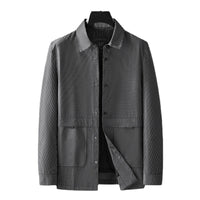 Plus Size Men's Clothing Loose Stand Collar Coat
