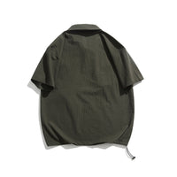 Fashion Personality Short Sleeve Men's Lapel T-shirt