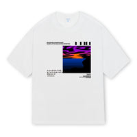 Silhouette Landscape Printing Short Sleeve Men