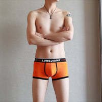Men's Cotton Tight Sports Low Waist Boxers