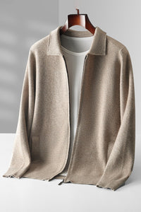 Men's Autumn And Winter Wool Knit Cardigan Loose Outer Wear
