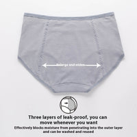Pure Cotton Plus Size Physiological Women's Menstrual Underwear