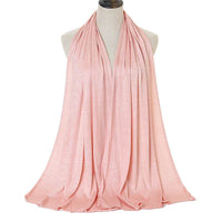 Solid Color Rayon Jersey Women's Scarf Mercerized Cotton Modal Kerchief
