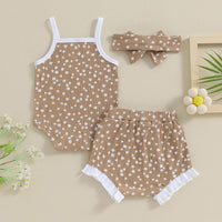 Girls' Bow Hair Accessories Romper Suit