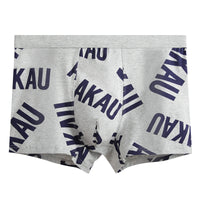 Men's Cotton Summer Breathable Letter Youth Cool Boxers