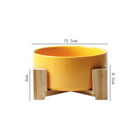 Large Capacity High Stand Ceramic Pet Bowl