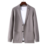 Spring And Autumn Men's Knitted Cardigan Slim Fit Casual Small Suit Coat
