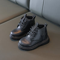 Single Leather Net Celebrity Foreign Trade Baby Short Boots