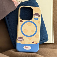 Cheese Puppy Magnetic Holder Phone Case With Cartoon Film Design