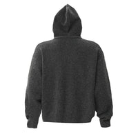 Street Fashion Warm Keeping Solid Color Hoodie Top