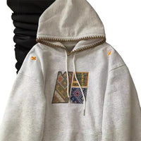 American Retro Hooded Sweatshirt For Women, Slimming And Loose